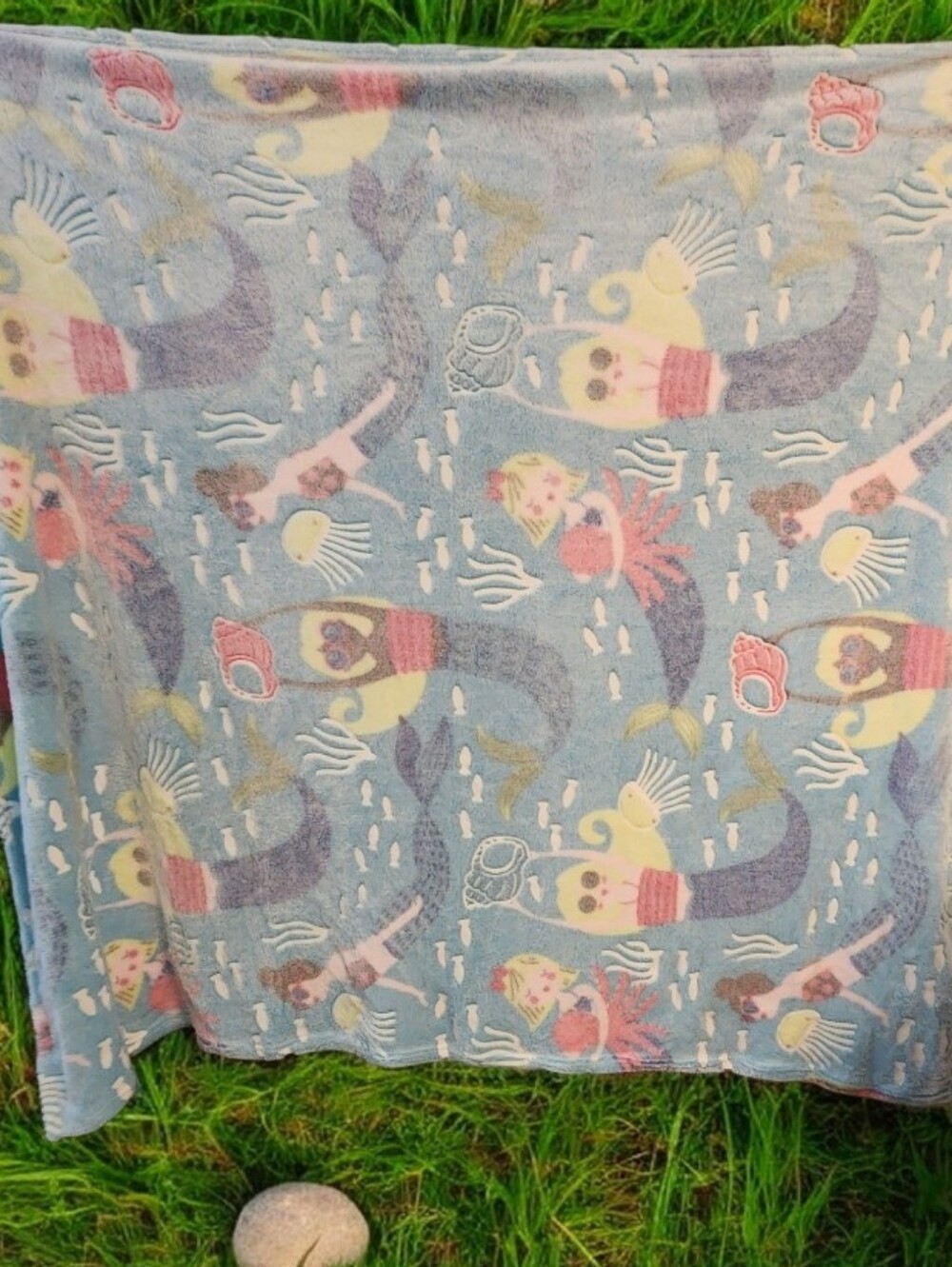Soft Plush Mermaid Throw Blanket ■ Nwot《